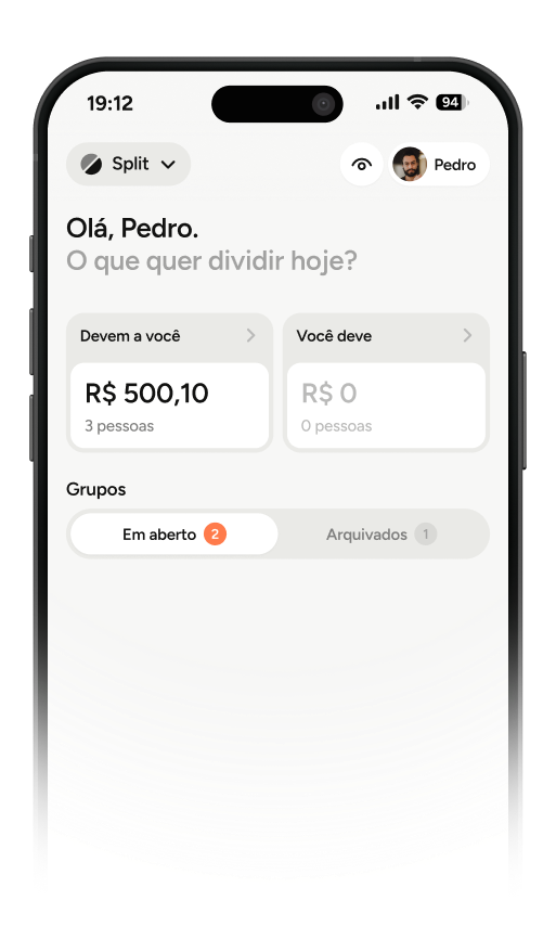 Aplicativo TakeControl em um iPhone